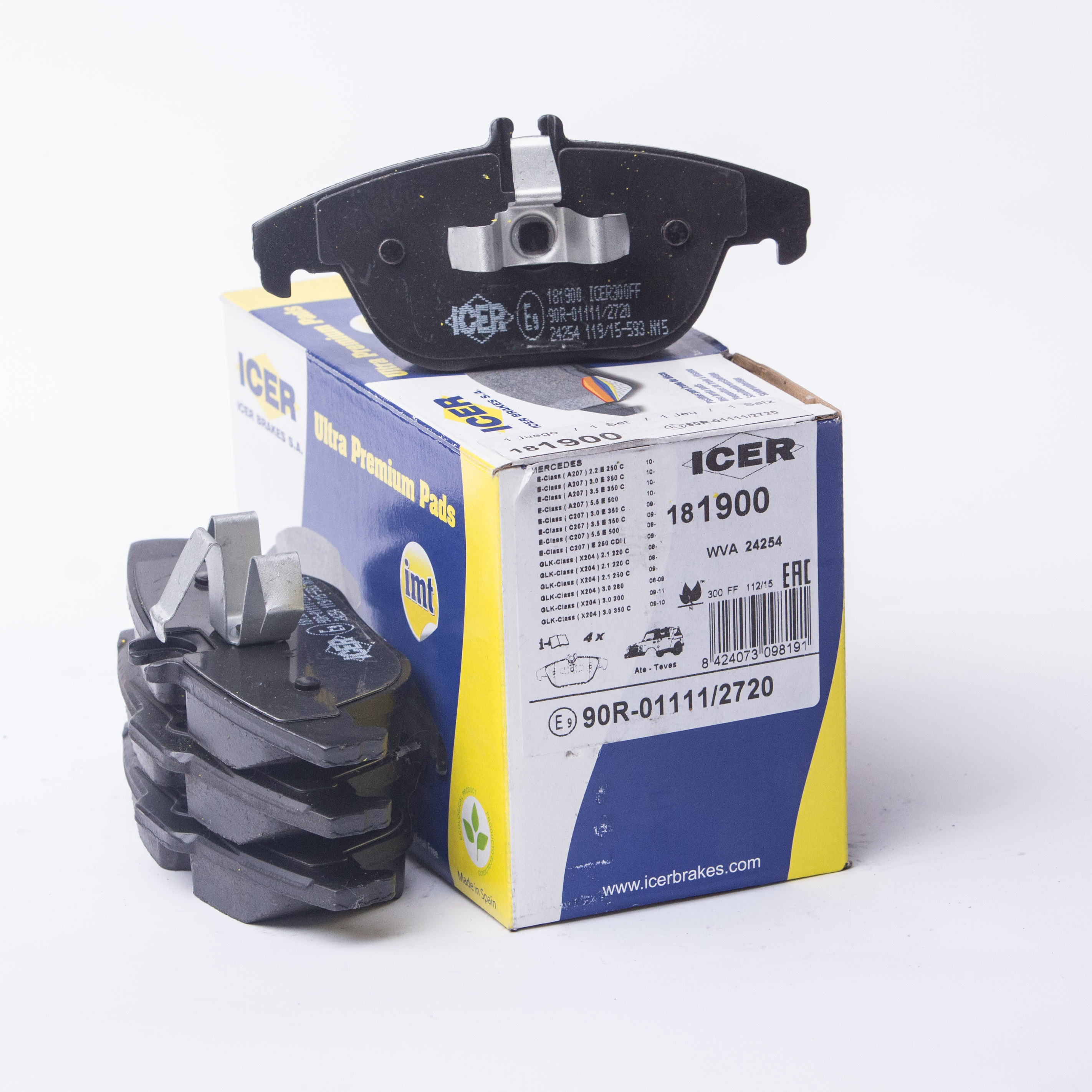 Тормозные колодки icer. E181900 c.